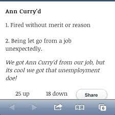 Ann Curry Definition In Urban Dictionary Urban Dictionary Curry Definition Without Merit