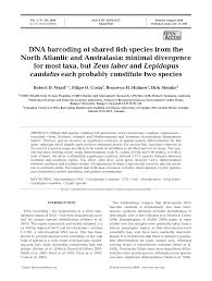 pdf dna barcoding of shared fish species from the north