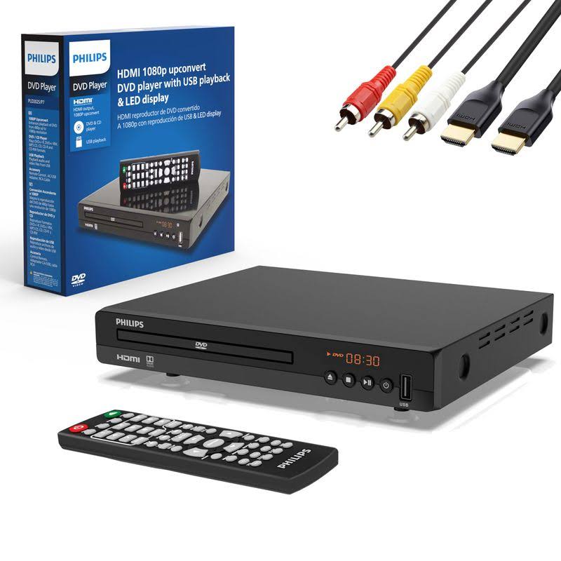 Philips 1080p All-Region DVD Player with Hdmi and USB Input for TV