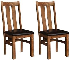 San quentin reclaimed wood square dining table and 2 benches. Rustic Oak Arizona Dining Chair Pair Cfs Furniture Uk