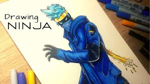 Drawing Ninja S Epic New Skin On Fortnite Speed Drawing Youtube All of the templates are customizable!