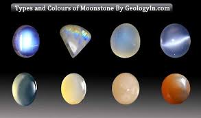 Different Types And Colours Of Moonstone Crystals And Gemstones Moonstone Rainbow Quartz