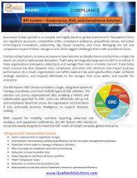 Grc Solutions Business Intelligence Solutions Risk