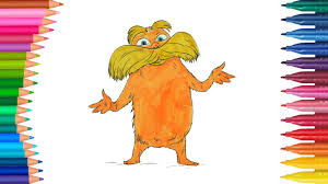 This lorax coloring and activity page is filled with more than 7 zany scenes to color and complete and also includes a sheet of stickers, games and apps. The Lorax Dr Seuss Coloring Page Little Hands Coloring Book Youtube