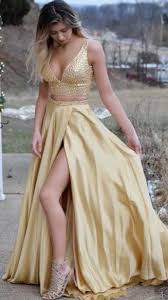Black And Gold 2 Piece Prom Dress Pin On Sexy 2 Piece Prom Dresses