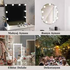 1.394 views1 year ago tevemarket. Buffer Nostalji Hollywood Tarzi 10 Lu Makyaj Aynasi Beyaz Led Fiyatlari Ve Ozellikleri