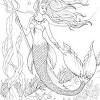 Coloring mermaid pages adults photo ideas free print color detailed flowers colorings realistic. 1