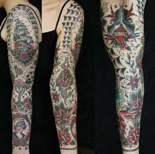 Would The Same Filler Background Work On My Sleeve Traditional Tattoo Tattoo Sleeve Filler Traditional Tattoo Sleeve