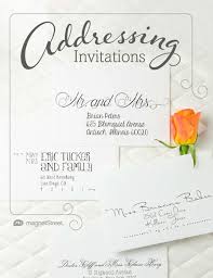 Addressing Wedding Invitations Magnetstreet Weddings