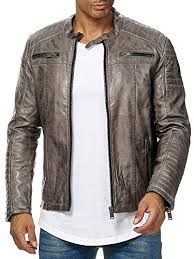 Suchen sie lederimitat jacke bei den großen preisvergleich portalen gleichzeitig! Bikerjacken In Grau Fur Manner Herrenmode In Grau Bei Fashn De