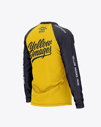 Men S Raglan Long Sleeve T Shirt Mockup Back Half Side View In Apparel Mockups On Yellow Images Object Mockups Shirt Mockup Clothing Mockup Design Mockup Free