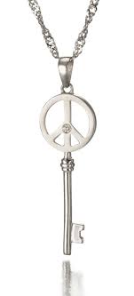 Fleur De Lis Diamond Heart Key Pendant In 14k White Gold Only 298 00 Key Necklaces Heart Key Pendant Key Pendant Return To Tiffany Necklace