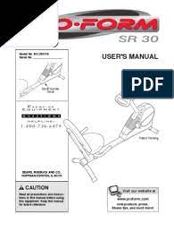 You can easily compare and choose from the 10 best proform sr30 recumbent bikes for you. Proform Sr30 Manual Pdf Sports Nature