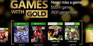 Vídeojuegos · 9 years ago. Xbox Juegos Gratis De Xbox Gold Para Xbox One Y 360 En Agosto As Com