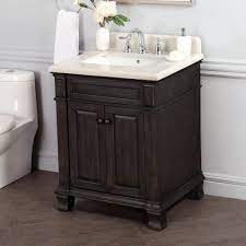 Kingsley 28 Single Sink Vanity With Alpine Mist Countertop Bathroom Vanity Bathroom Vanity Decor Vanity