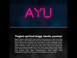 Maksud nama bayi alim juga dikaitkan dengan cerdas dan pintar. Arti Dari Nama Ayu By Ayu Rizki Manzilah