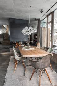 Incredible Decoration In Modern Chalet Style To Furnish In Chalet Style In 2020 Contemporary Dining Room Design Dining Room Lighting Dining Room Remodel