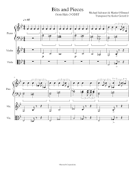 Bits And Pieces Song Gbx Bits And Pieces Sheet Music For Piano Violin Viola Mixed Trio Musescore Com