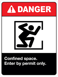 Confined Space Enter By Permit Only