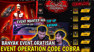Full bocoran event rampage 2020 juli incubator sg elite pass bundle gratis rampage. Kulgar Bocoran Event Operation Code Cobra Free Fire
