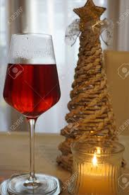 Christmas Tree Made From Paper Candle Light And Glass Of Hot Stock Photo Picture And Royalty Free Image Image 88769750