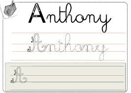 Ecriture Classeurdecole Modele Ecriture Lettres Cursives Ecrire En Cursive