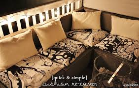 No Sew Simple Cushion Re Cover Diy Picklee Outdoor Furniture Cushions Diy Outdoor Furniture Diy Outdoor Cushions