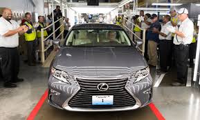 You car will say where it was made by looking at the stickers lexus is more luxury category. First Us Made Lexus Es 350 Rolls Off The Production Line
