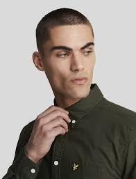Lyle & Scott Plain Oxford Shirt (Olive/Grønn)