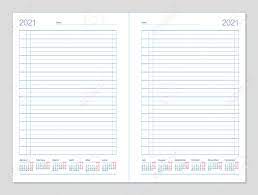 This template provides the tutorial in how to use and maintain the food log. Datebook 2021 Diary 2021 Daily Planner 2021 Template Design Royalty Free Cliparts Vectors And Stock Illustration Image 140746363