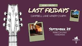 Last Fridays with Rebecca & Ray Hardiman