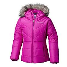 columbia kids baby girls katelyn crest jacket toddler bright plum 2 4t