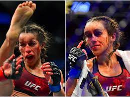 Joanna actually landed more strikes than she absorbed (186 to 165) but she lost the fight by decision. Video Ufc Shows Punches That Disfigured Joanna Jedrzejczyk In Slo Mo
