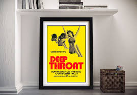 Deep Throat Canvas Retro Movie Poster | Canvas Prints Australia