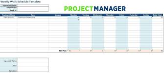 Measuring employee productivity is imperative to determine if the people you pay are earning their keep. Weekly Work Schedule Template For Excel Projectmanager Com