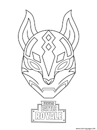 print drift ultimate mask fortnite coloring pages for boys cat page free coloriage de bordures fleurs
