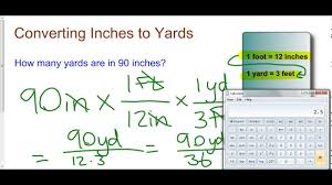 Converting Inches To Yards