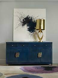 Navy Blue Buffets And Cabinets For This Spring Dining Room Contemporary Living Room Diy Decor