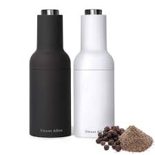 It has a complimentary mill tray to assist keep your kitchen surfaces tidier and cleaner. Amazon Com Automatic Gravity Salt And Pepper Grinder Set 2 Pack Electric Ceramic Core Mills Shaker Black And White Kitchen Dining
