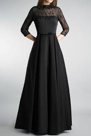 Basix Black Label Black Embellished Evening Dressa Line Gown Poshare Evening Gowns Elegant Indian Gowns Dresses Embroidered Cocktail Dress