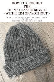 Pin By Victoria Thompson On Crochet In 2021 Crochet Beanie Pattern Free Crochet Hats Free Pattern Crochet Mens Hat Pattern