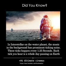 There is only one way to ensure mankind's survival: Interstellar Movie Fact The Tick Sound In The Background Of Water Planet Scene Is Waterplanet Interstellar Interstellar Movie Movie Facts Interstellar