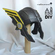 Diy Thor Ragnarok Thor Helmet Templat For Eva Foam Cosplay Diy Cosplay Armor Thor Helmet