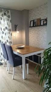Kallax 4x1 As Dining Bench Brick Wallpaper Dining Room Dining Table Makeover Ikea Dining Table