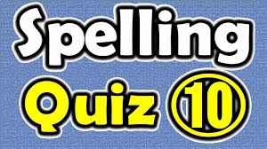 Spelling Quiz 1 Forb English Lesson Youtube