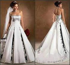 White Wedding Dress With Black And Silver Accents German Wedding Dress Purple Wedding Dress Brown Wedding Dress
