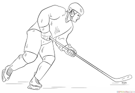How To Draw A Hockey Player Step By Step Drawing Tutorials For Kids And Beginners Hockey Drawing Hockey Players Drawing Tutorials For Kids
