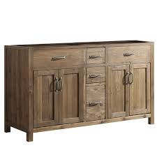 Foremost brantley 60 inch double sink farmhouse vanity only. Bryson 60 Farmhouse Double Sink Bathroom Vanity Base Only Solid Reclaimed Wood Construction No Assembly Required Walmart Com Walmart Com