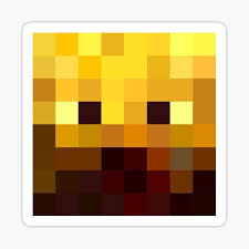 This handy guide will help you identify types of bees and wasps and whether or not they sting. Minecraft Blaze Head Sticker By Havesomememes Redbubble