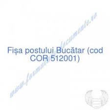 Descoperă codul cor pentru orice meserie cu usurință. FiÈ™a Postului È™i FiÈ™Äƒ De Evaluare A PerformanÈ›elor Individuale Pentru Ajutor BucÄƒtar Cod Cor 941101